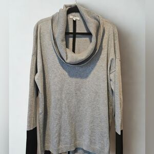 Gray Cowl Neck Sweater